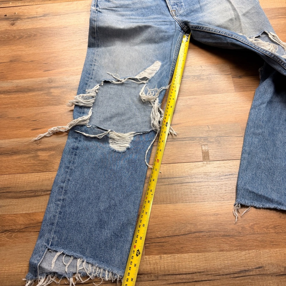 GRLFRND Karolina Wo’s Size 28 High Waist Skinny Jeans Distressed  Relaxed Length - Picture 4 of 9